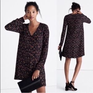 Madewell Et Sezane silk floral dress XXS
